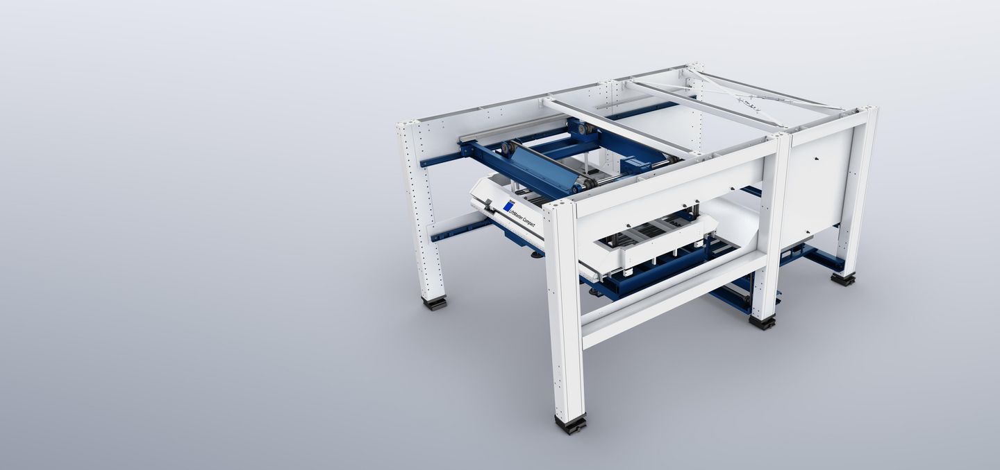 Our best-in-class
 
The LiftMaster Compact is the fastest and most compact loading and unloading unit in the TRUMPF portfolio. The dynamic and variable automation solution is particularly attractive for fast sheet processing times, regardless of whether with or without storage connection. It requires little space and saves time and money with its short cycle time of 90 seconds.