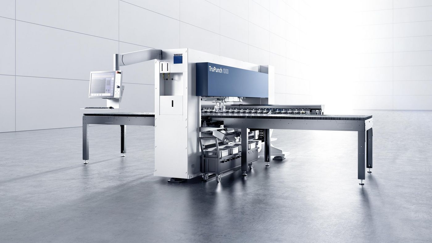 The machine that grows with you
The compact entry-level machine TruPunch 1000 is extremely flexible – it can be automated and upgraded to a space-saving punch laser production cell in line with your business development.
 
 
 
.