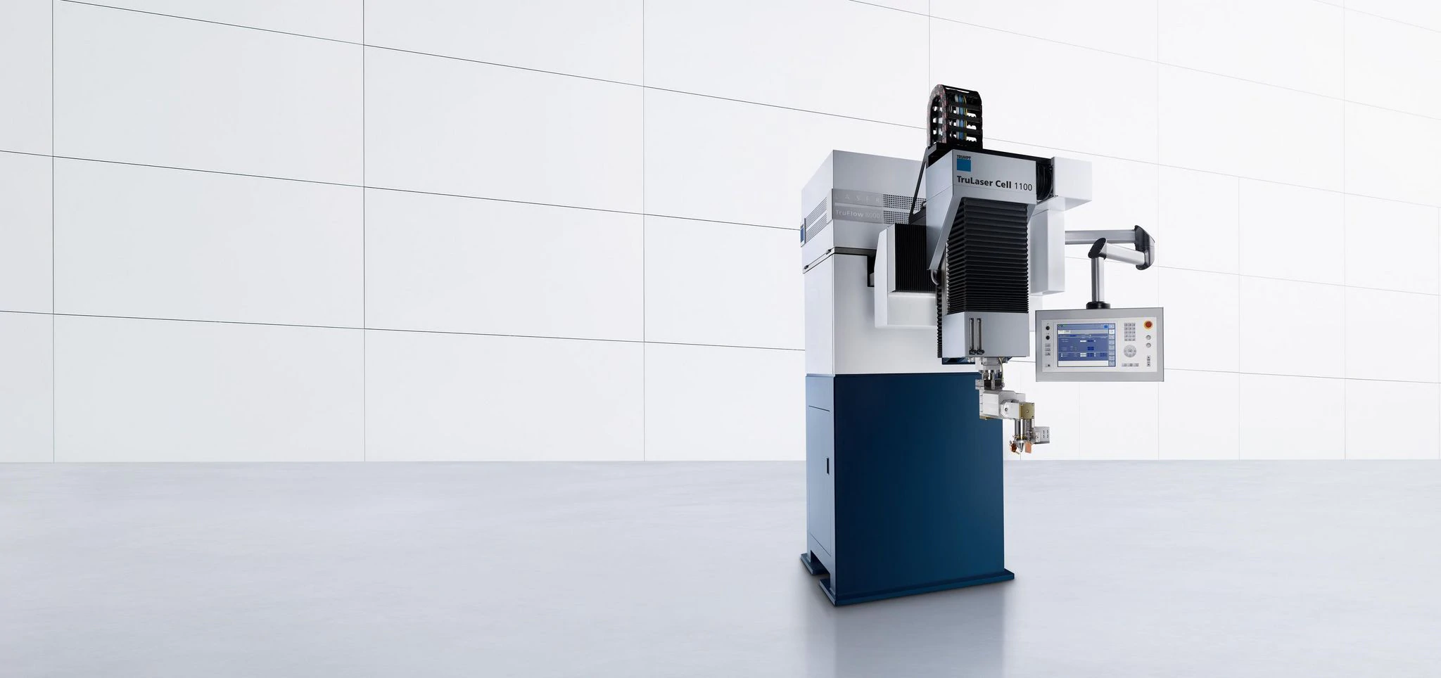 Expert for strips, tubes, and profiles
The TruLaser Cell 1100 is a flexible beam guidance system that you can integrate easily into your production line. It is specially designed for the endless welding of any seam geometry on strips, tubes, and profiles, as well as welding of rotationally symmetrical parts. You have a lot of freedom when it comes to the material. With the laser welding system you can weld steel, stainless steel, aluminum, and even non-ferrous metals, from a tenth of a millimeter up to several millimeters thick. The flexibility, quality, and reliability are increased through the wide range of welding optics with linear or swivel axes, as well as sensor systems for seam detection and tracking (e.g. SeamLine or SeamLine Pro). Depending on the application and material, either CO2 or solid-state lasers from TRUMPF are used.
 